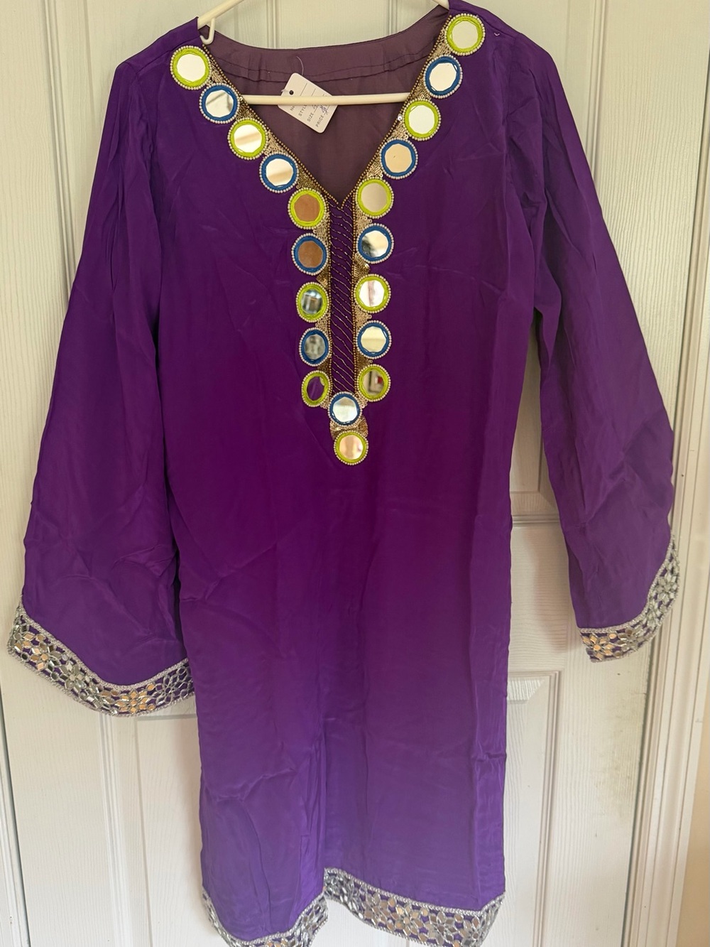 Purple kurti palazzo set
